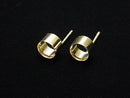 [Video] 14KGF Earstuds Earrings Frame (Bezel) [4mm] [5mm] 1pair