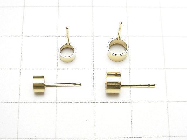 [Video] 14KGF Earstuds Earrings Frame (Bezel) [4mm] [5mm] 1pair