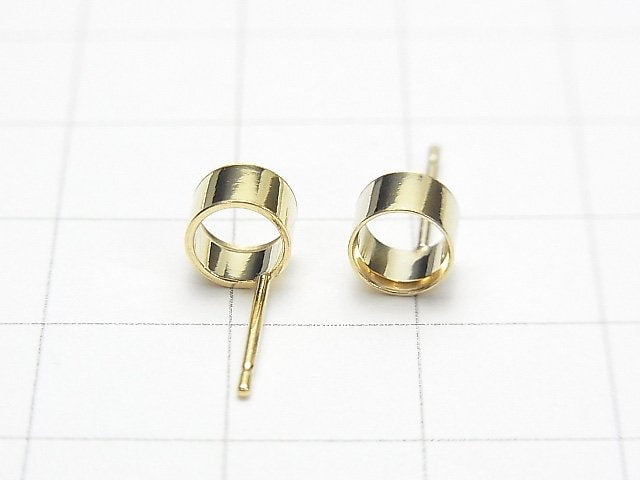 [Video] 14KGF Earstuds Earrings Frame (Bezel) [4mm] [5mm] 1pair