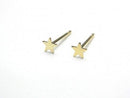 14KGF Star Earstuds and Earrings, 1 pair