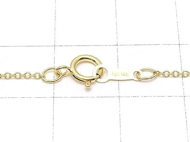 14KGF Round Cable Chain 1.0mm [40cm][45cm] Necklace 1pc