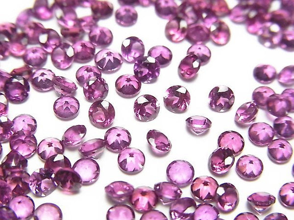 Garnet, Round, Undrilled (No Hole) Gemstone Beads