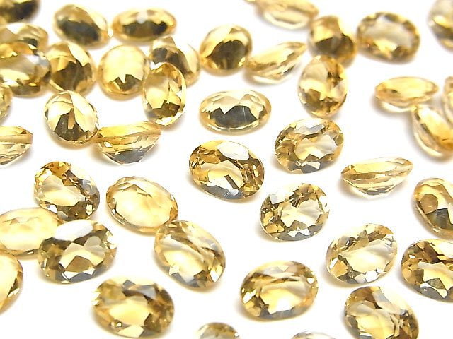 Citrine, Oval, Undrilled (No Hole) Gemstone Beads