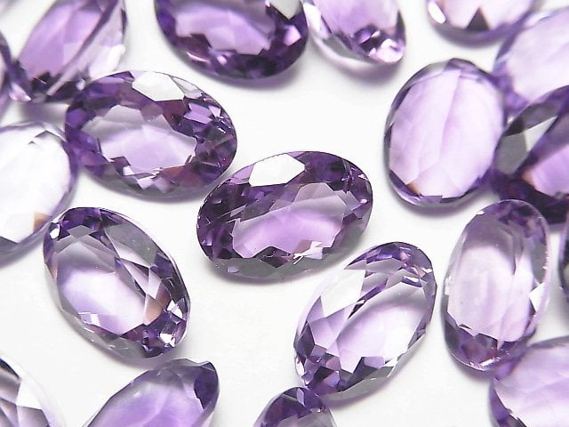 Amethyst, Oval, Undrilled (No Hole) Gemstone Beads