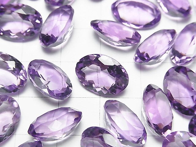 [Video] High Quality Amethyst AAA Loose stone Oval Faceted 14x10mm 3pcs