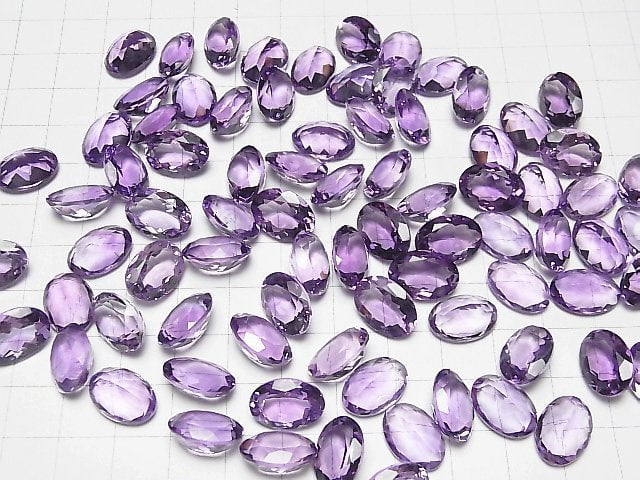 [Video] High Quality Amethyst AAA Loose stone Oval Faceted 14x10mm 3pcs