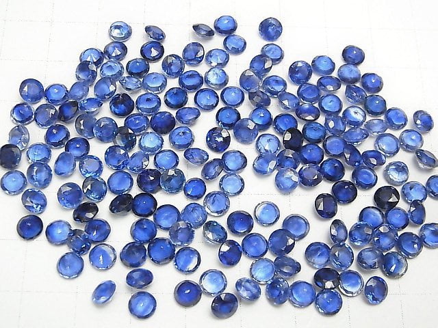 [Video] High Quality Kyanite AAA Loose stone Round Faceted 5x5x3mm 5pcs