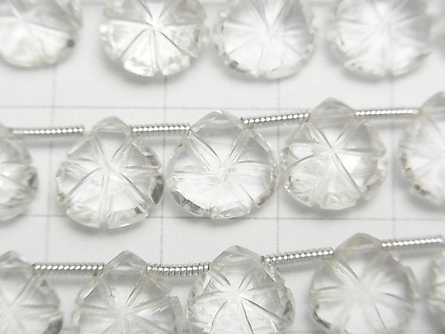 [Video]High Quality Crystal AAA Carved Chestnut half or 1strand (18pcs )