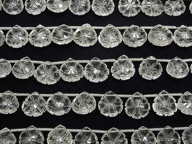 [Video]High Quality Crystal AAA Carved Chestnut half or 1strand (18pcs )