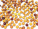 [Video] Baltic Amber Round Cabochon 8x8mm 3pcs