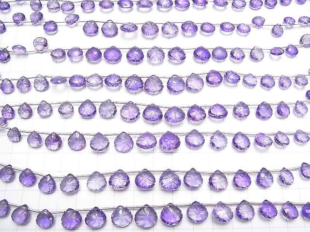 [Video] High Quality Amethyst AAA Carved Chestnut 1strand (16pcs)