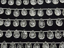 [Video]High Quality Crystal AAA Carved Pear shape half or 1strand (16pcs )