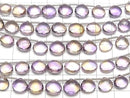 [Video] MicroCut High Quality Ametrine AAA Chestnut Faceted Briolette half or 1strand (8pcs )