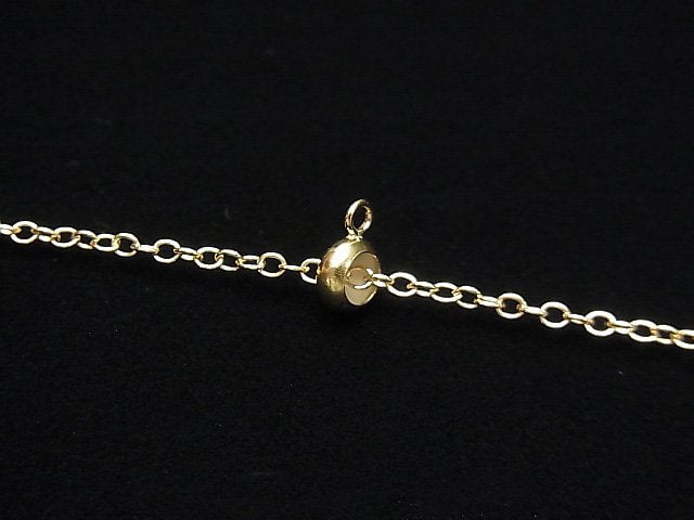 14KGF Ring with Stopper Beads 7x5mm 2pcs