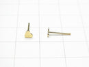 14KGF Heart Design Earstuds Earrings 3mm 1pair