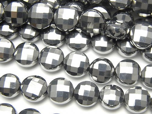 Coin, Terahertz Gemstone Beads