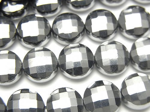 Coin, Terahertz Gemstone Beads