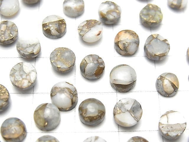 [Video] Copper Opal AAA Round Cabochon 6x6mm 5pcs