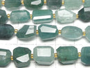 [Video] Grandidierite AA++ Faceted Nugget 1 strand beads (approx. 7 inches/18 cm)