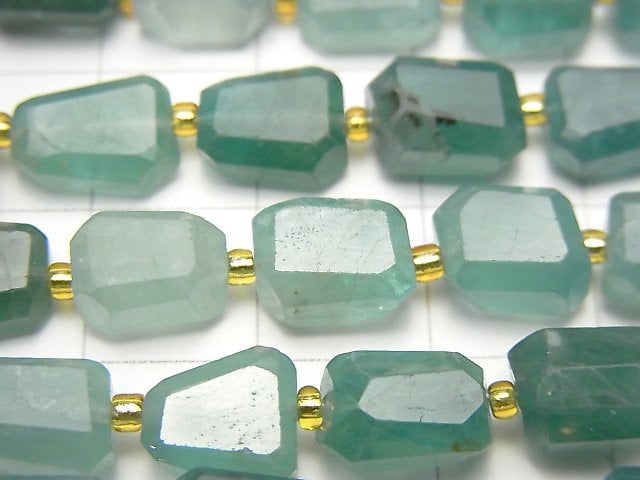 [Video] Grandidierite AA++ Faceted Nugget 1strand beads (aprx.7inch/18cm)