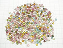 [Video] High Quality Multicolor Tourmaline AA++ Round Cabochon 4x4mm 10pcs