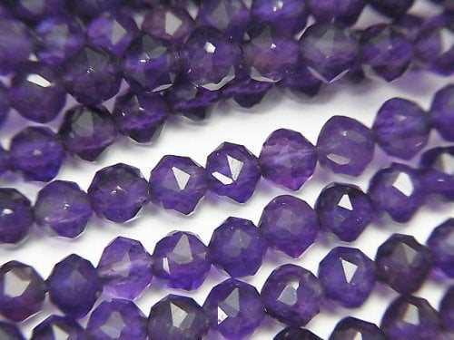 Amethyst, Faceted Round Gemstone Beads