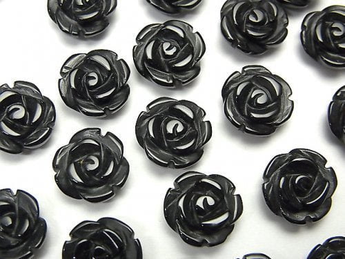 Onyx, Rose Gemstone Beads