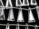 [Video]High Quality Crystal AAA Triangle Faceted 15x7mm 1strand (8pcs)