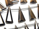 [Video]High Quality Smoky Quartz AAA Triangle Faceted 15x7mm 1strand (8pcs )
