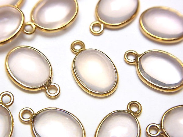 Charm & Parts, Oval, Rose Quartz Gemstone Beads