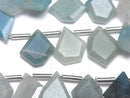 [Video] Brazilian Trolleite AA++ Rough Slice Faceted 1strand beads (aprx.7inch/18cm)