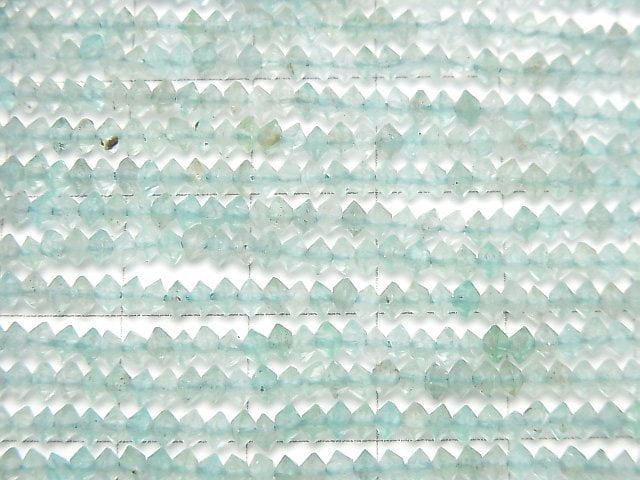 [Video] Apatite AA++ Abacus Round Cut 3x3x1.5mm 1strand beads (aprx.15inch / 36cm)