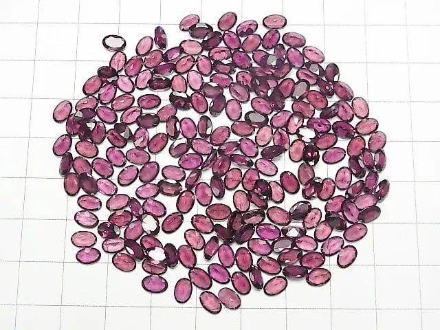 [Video] High Quality Rhodolite Garnet AAA Loose stone Oval Faceted 6x4mm 5pcs