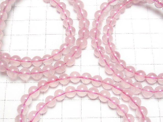 Madagaskar Tiefrosenquarz AAA Rund 6mm Armband