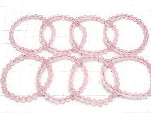 Madagaskar Tiefrosenquarz AAA Rund 6mm Armband