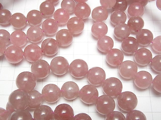 [Video] Madagascar Deep Rose Quartz AAA- Round 12mm Bracelet