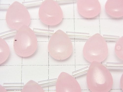 Light pink Jade Pear shape 12x9x5mm half or 1strand beads (aprx.15inch/37cm)