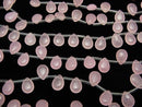 Light pink Jade Pear shape 12x9x5mm half or 1strand beads (aprx.15inch/37cm)