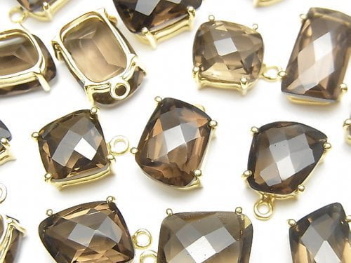 Bezel Setting, Other Shape, Smoky Quartz Gemstone Beads