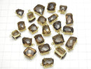 [Video] High Quality Smoky Quartz AAA Bezel Setting Fancy Shape Faceted 18KGP 1pc