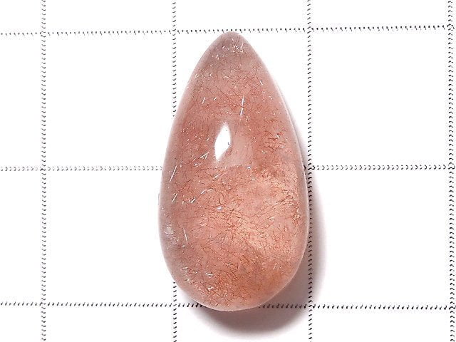 [Video] [One of a kind] Natural Strawberry Quartz AAA Cabochon 1pc NO.109