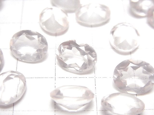 [Video]High Quality Rose Quartz AAA Loose stone Oval Faceted 10x8mm 2pcs