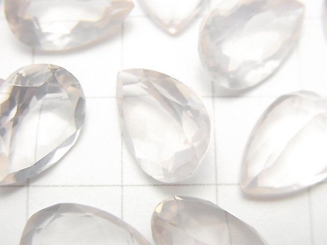 [Video] High Quality Rose Quartz AAA Undrilled Pear shape Faceted 14x10mm 2pcs