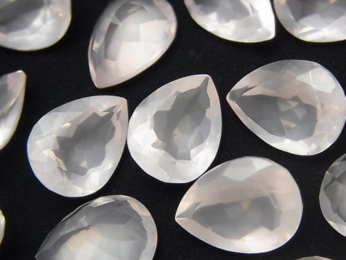 Pear Shape, Rose Quartz, Undrilled (No Hole) Gemstone Beads