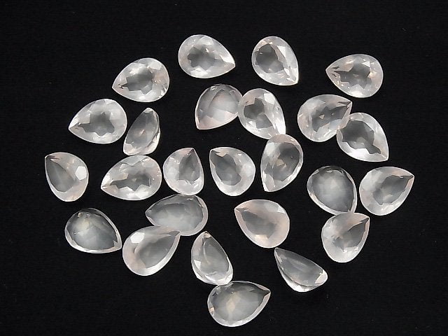 [Video] High Quality Rose Quartz AAA Undrilled Pear shape Faceted 16x12mm 1pc