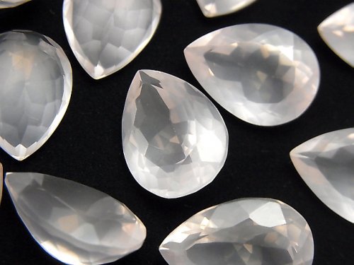 Pear Shape, Rose Quartz, Undrilled (No Hole) Gemstone Beads