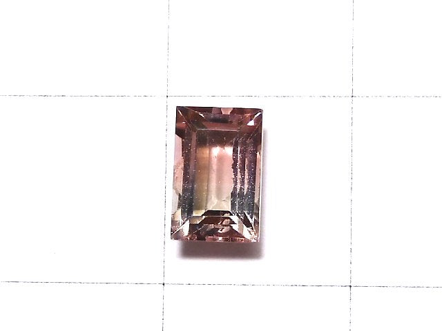 [Video] [One of a kind] Nigeria High Quality Bi-color Tourmaline AAA Faceted 1pc NO.154