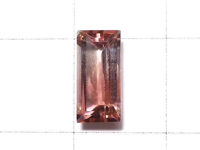 [Video] [One of a kind] Nigeria High Quality Bi-color Tourmaline AAA Faceted 1pc NO.161