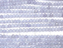 [Video] High Quality! Cubic Zirconia AAA Faceted Round 2mm [Light Blue] 1strand beads (aprx.14inch / 35cm)