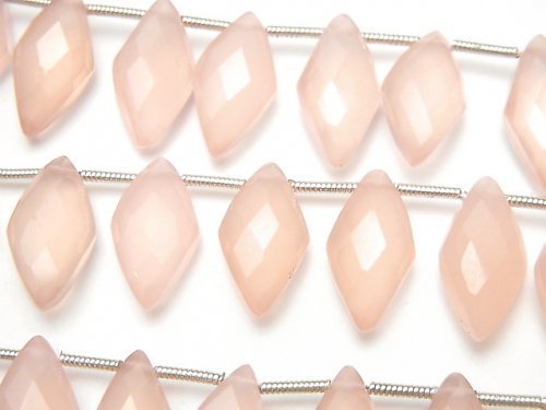 Chalcedony, Diamond Gemstone Beads